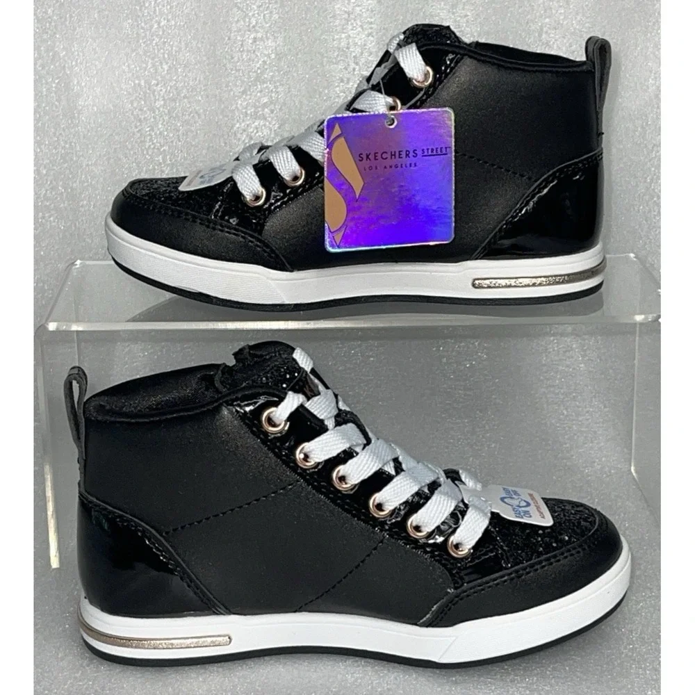 Skechers Street Shoutouts 2.0 Trendy‎ Star Girl's Fashion Sneakers Size 11 NEW